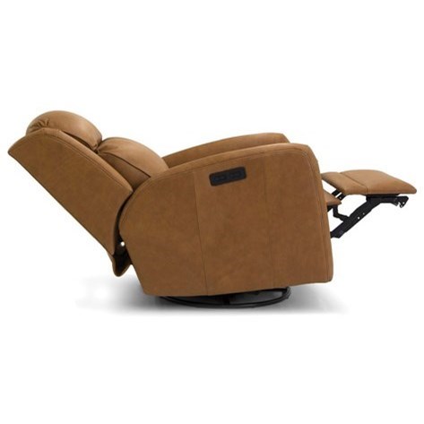 Smith Brothers 734 73487 3017 Casual Power Swivel Recliner with Power